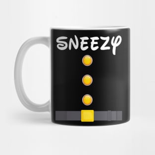 Sneezy Dwarf Halloween Costume Funny Gift Idea Sneezy Dwarf T-Shirt Mug